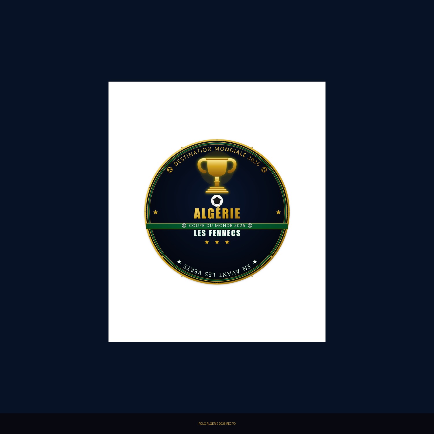 Polo Algerie2026 Recto